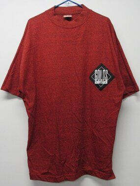 Vtg 80s 90s GOLDS GYM Big Logo Mock Neck Workout Shirt Men's sz XL
